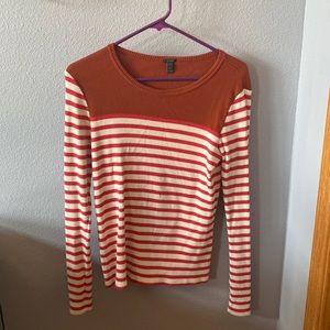 J crew ribbed long sleeve shirt